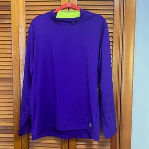Nike Pro Combat Long Sleeve Rash Guard Athletic Shirt Men's XL Purple